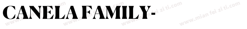 CANELA FAMILY字体转换